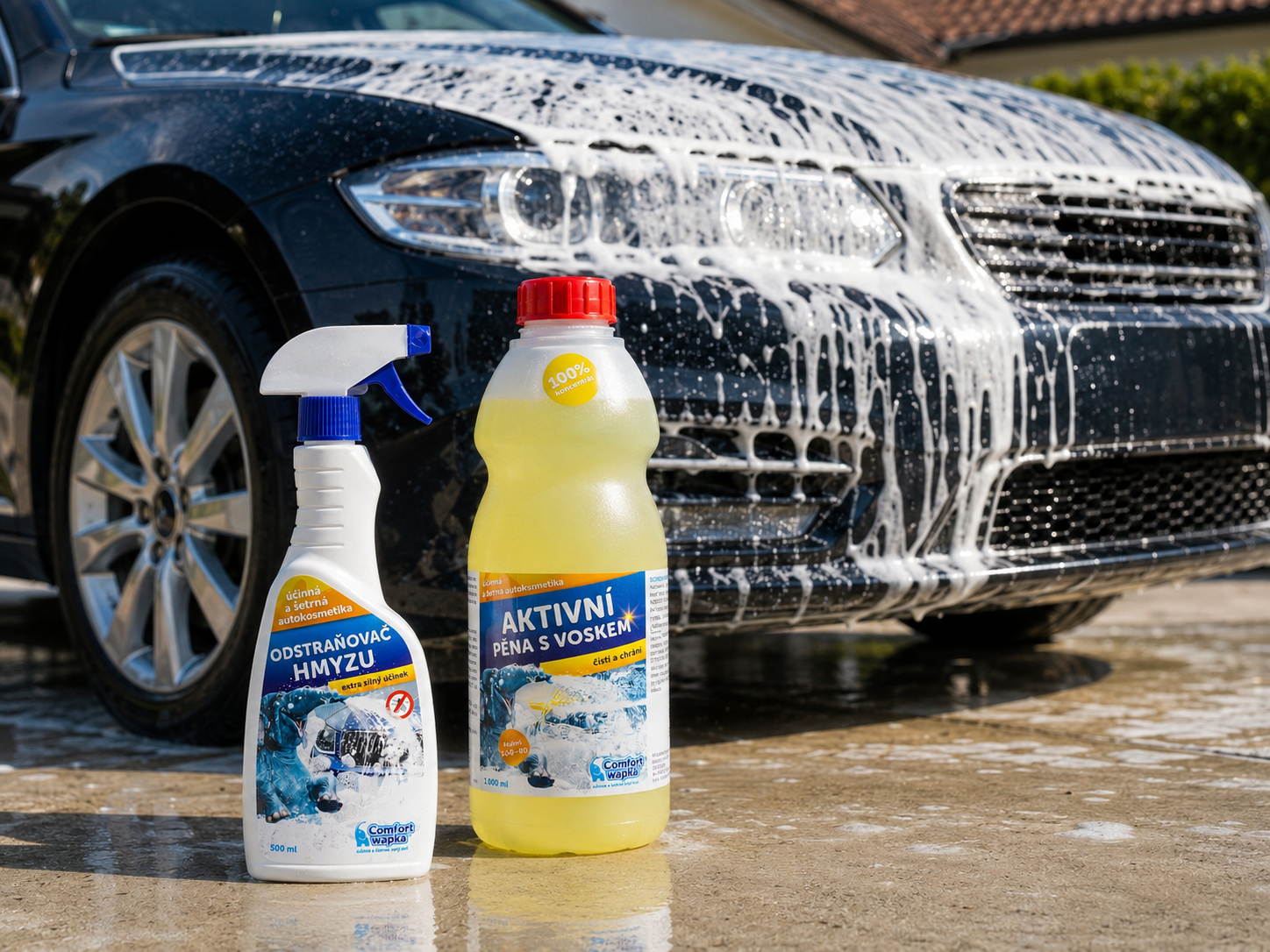 Odstraňovač hmyzu 0,5L + aktivní pěna 1L
